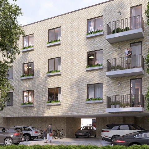 Residentie Bruggepoort Tielt achtergevel